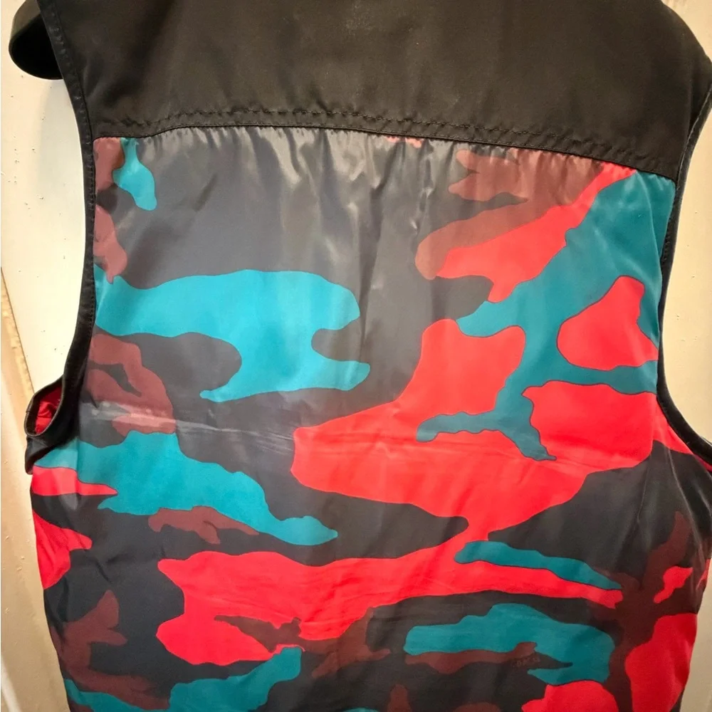 Coach Red and Blue Camouflage Vest - Picture 4 of 8